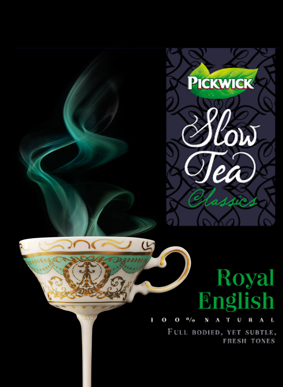 Packaging fotografie van Pickwick Slow Tea's Royal English gemaakt door Studio_m Fotografie Amsterdam