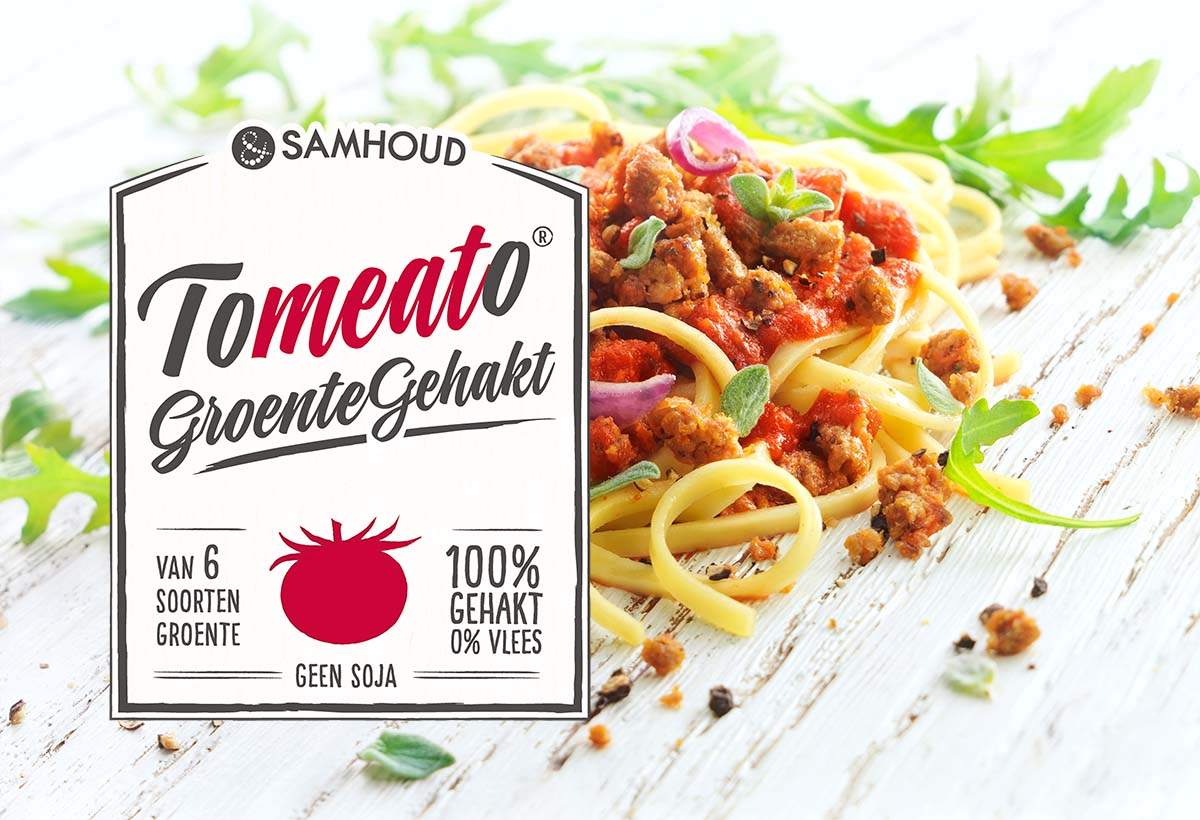 Packaging styling fotografie van Samhoud's gehakt pasta gemaakt door Studio_m Fotografie Amsterdam
