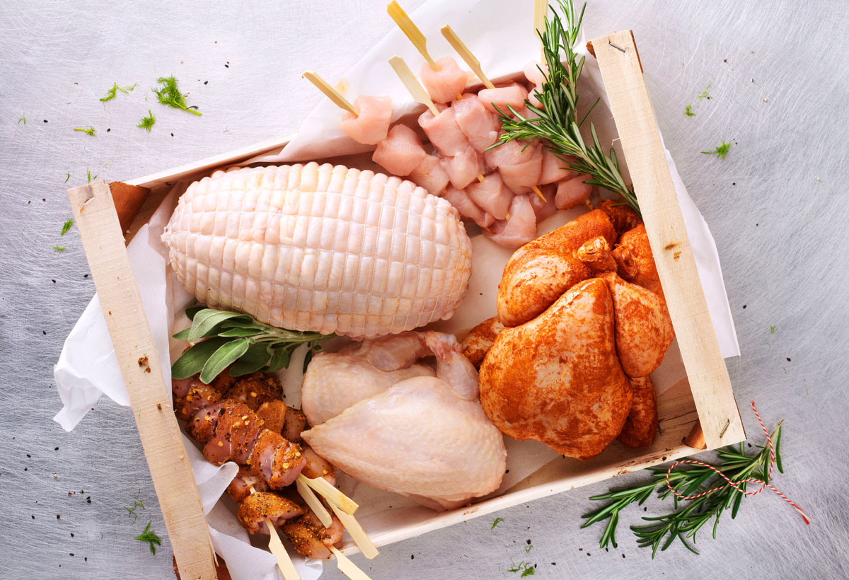 Food photography of poultry products topshot by STUDIO_M photography Amsterdam