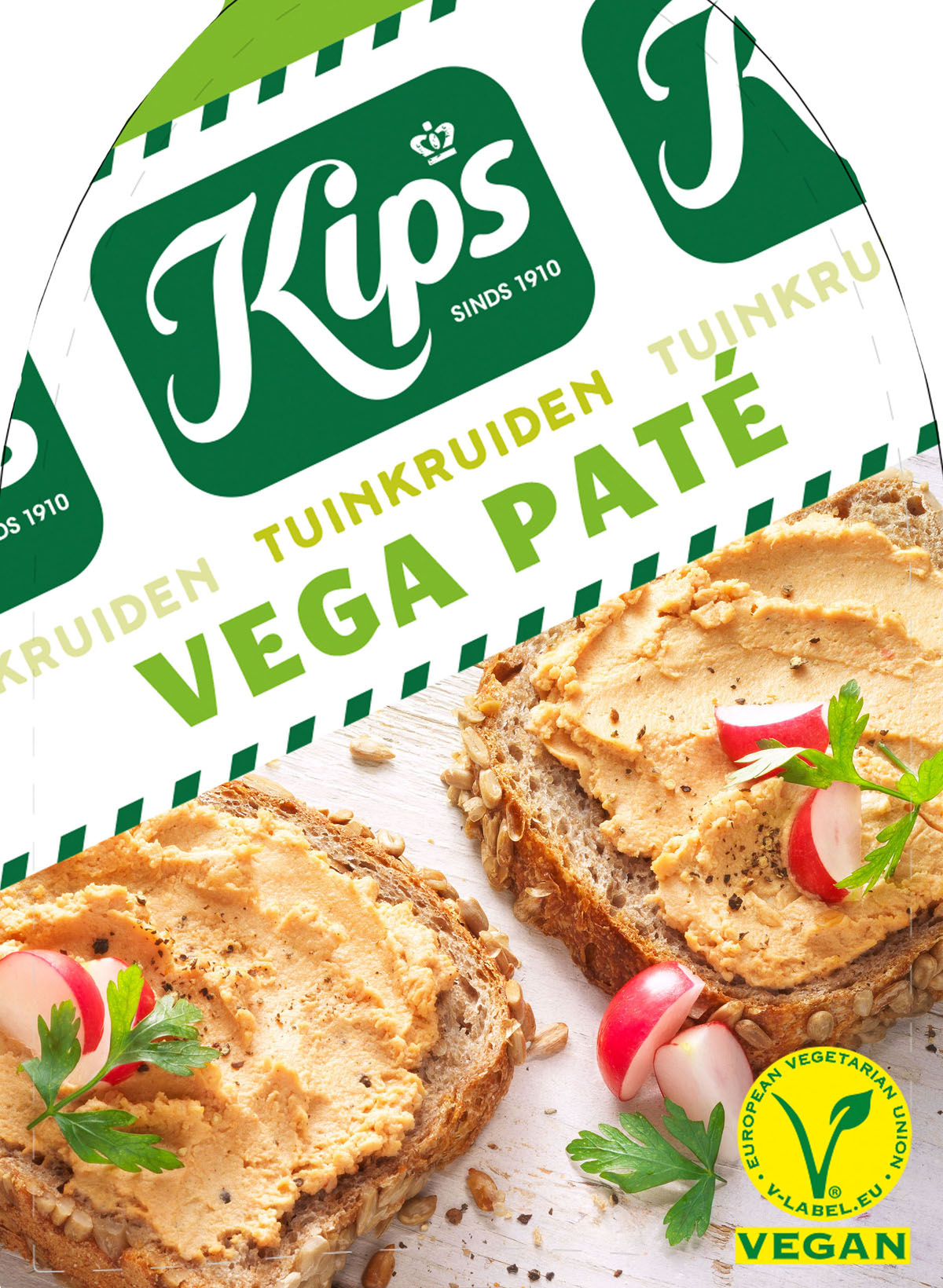 photo for packaging design of Kips Vegan pathe by STUDIO_M food photographer amsterdam