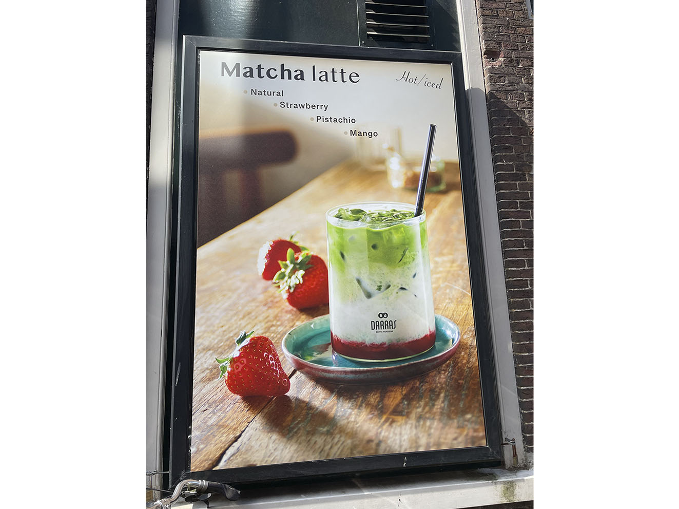 matcha aardbei studio etalage
